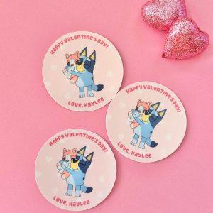Bluey Valentine’s Stickers
