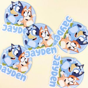 Bluey Favor Stickers